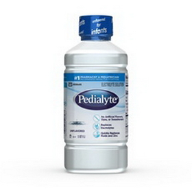 Pedialyte Unflavored 1 Liter Electrolyte Solution, 33.8 Fluid Ounce, 8 per case