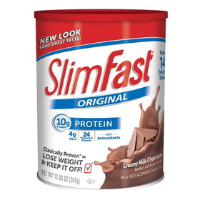 Slimfast Creamy Milk Chocolate Meal Replacement Drink Mix, 12.83 Ounces, 3 per case