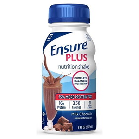 Ensure Plus Chocolate, 8 Fluid Ounce, 6 Per Pack, 4 Per Case