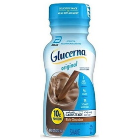 Glucerna Shake Creamy Chocolate Delight, 8 Fluid Ounce, 6 Per Pack, 4 Per Case