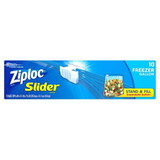 Ziploc Slider Gallon Freezer Bag, 10 Count, 12 per case