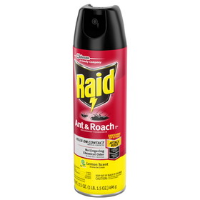 Raid Ant&amp;Roach Lemon Aerosol, 17.5 Ounce, 12 per case
