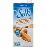 Silk Aseptic Vanilla Almond Milk 32 Ounce Bottle - 6 Per Case