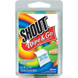 Shout Laundry Wipes Trial Size 4 Pack, 4 Count, 24 per case