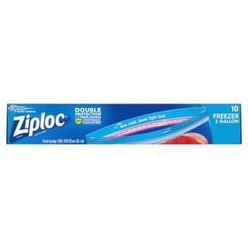 Ziploc Jumbo Freezer Bag, 10 Count, 9 per case