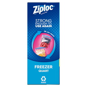 Ziploc Value Pack Quart Freezer Bag, 40 Count, 9 per case