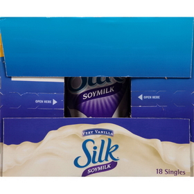 Silk Silk Aseptic Soy Very Vanilla, 8 Fluid Ounces, 18 per case