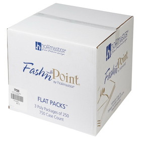 Hoffmaster Fashnpoint Flat Packs 15.5 Inch X 15.5 Inch Ultra Ply Color In Depth White Napkin, 250 Each, 3 per case