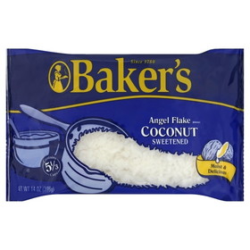 Baker's Coconut Display, 14 Ounce, 10 per case