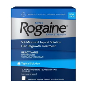 Rogaine Men Extra Strength Hair Regrowth Treatment, 6 Fluid Ounces, 6 per case