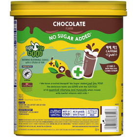 Nesquik Milk Flavoring Sugar Free Chocolate Powder, 16 Ounces, 6 per case