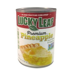 Lucky Leaf Canned Premium Pineapple Pie Filling, 21 Ounces, 8 per case