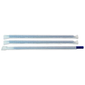 D &amp; W Fine Pack 9 Inch Individually Wrapped Giant Blue Straw, 300 Each, 4 per case