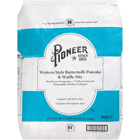 Pioneer Western Style Buttermilk Pancake Mix, 25 Pounds, 1 per case