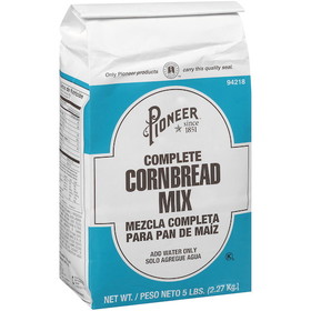 Pioneer Complete Corn Bread Mix, 5 Pounds, 6 per case