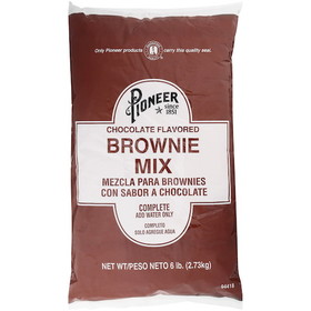Pioneer Chocolate Flavored Brownie Mix, 6 Pounds, 6 per case