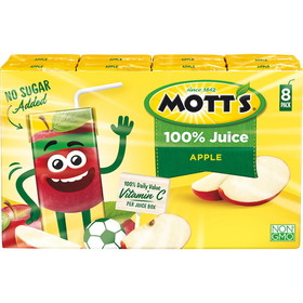 Mott's 100% Apple Juice Tetra Box, 54 Fluid Ounces, 4 per case