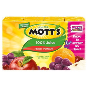 Mott's 100% Juice Fruit Punch, 54 Fluid Ounces, 4 per case
