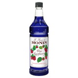 Monin Blue Raspberry Syrup 1 Liter Bottle - 4 Per Case