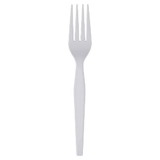 Dixie Heavy Weight Polystyrene White Fork, 100 Count, 10 per case