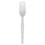 Dixie Heavy Weight Polystyrene White Fork, 100 Count, 10 per case, Price/Case