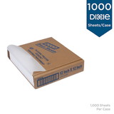 Dixie 12 Inch X 12 Inch White Silicon Treated Parchment Pizza Sheets, 1000 Count, 1 per case