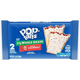Pop-Tarts Whole Grain Frosted Strawberry Pastry 2 Pastries Per Pack - 6 Packs Per Box - 12 Boxes Per Case