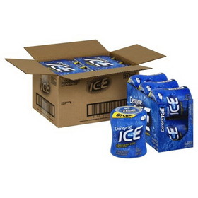 Dentyne Ice Gum Peppermint Bottle, 60 Count, 4 per case