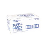 Tuff Gards 7 Inch X 7 Inch Low Density Clear Flat Sandwich Bag 2000 Per Pack - 1 Per Case