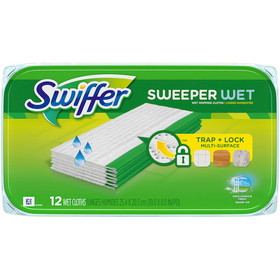 Swiffer Swiffer Sweeper Base Dispenser Wet Cloths, 12 Count, 12 per case