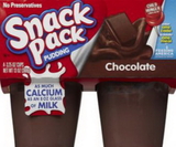 Snack Pack Pudding Chocolate, 3.25 Ounce, 12 per case