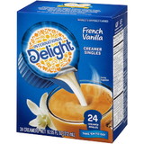 International Delight French Vanilla Creamer Single Serve, 24 Count, 6 per case