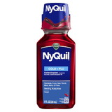 Vicks Nyquil Cherry Liquid, 8 Fluid Ounce, 12 per case