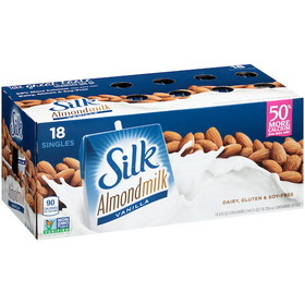 Silk Aseptic Vanilla Almond Milk 8 Ounces - 18 Per Case