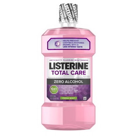 Listerine Zero Alcohol Total Care Fresh Mint Mouthwash, 1095 Milliliter, 6 per case