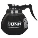 Bunn Black Handle 12 Cup Glass Coffee Decanter 3 Per Pack - 1 Per Case