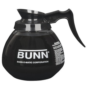 Bunn Black Handle 12 Cup Glass Coffee Decanter, 3 Count, 1 per case