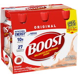 Boost Original Strawberry Ready To Drink Nutritional Beverage 8 Fluid Ounces - 4 Per Pack - 4 Packs Per Case