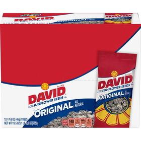 David Original Unpriced Tubes, 1.63 Ounces, 12 per box, 12 per case