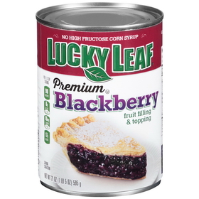 Lucky Leaf Premium Blackberry Fruit Filling & Topping - 8/21 Oz Cans