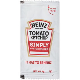 Simply Heinz Heinz Simply Single Serve Ketchup, 19.8 Pounds, 1 per case