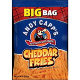 Andy Capp Andy Capp Cheddar Fries Unpriced Display Ready, 8 Ounces, 8 per case