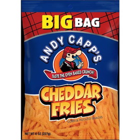 Andy Capp Andy Capp Cheddar Fries Unpriced Display Ready, 8 Ounces, 8 per case