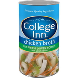 Chicken Broth Fat Free & Lower Sodium College Inn 12/48Oz Cans