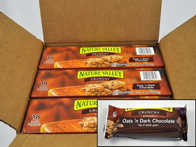 Nature Valley Oats 'N Dark Chocolate Crunchy Granola Bars, 26.8 Ounce, 6 per case