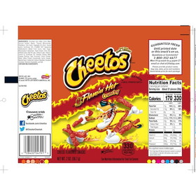Cheetos Cheese Snack Crunchy Hot, 2 Ounce, 64 per case