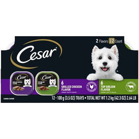 Cesar Variety Pack Dog Food Beef &amp; Poultry, 2.65 Pound, 2 Per Case