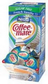 Coffee-Mate Sugar Free French Vanilla Single Serve Liquid Creamer, 18.7 Fluid Ounces, 4 per case