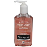 Neutrogena Oil-Free Acne Wash Pink Grapefruit Facial Cleanser, 6 Fluid Ounces, 4 per case