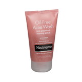 Neutrogena Oil-Free Acne Wash Pink Grapefruit Foaming Scrub 4.2 Ounces Per Bottle - 3 Per Pack - 4 Per Case